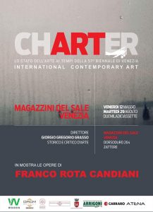 Le opere di Franco Rota Candiani alla mostra Charter-lo stato dell'arte ai tempi della 57 Biennale di Venezia